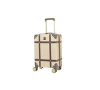 Infinity Leather Gold Cabin Suitcase 55 x 35 x 22 cm Lightweight Hard Shell Luggage Suitable for Easyjet, Ryaniar, Jet 2 Paid Carry on