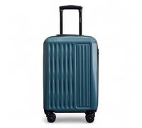 Infinity Leather Green Hard Shell ABS Cabin Suitcase 56 x 38 x 24 cm Luggage Suitable for Easyjet, Ryanair,Flybe