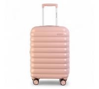 Infinity Leather Hard Shell Cabin 37 X 22 X 55 Cm Tsa Secure Luggage Suitcase Suitable For Easyjet, Ryanair In Pink Pink Cabin