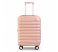 Infinity Leather Hard Shell Cabin 37 x 22 x 55 cm TSA Secure Luggage Suitcase Suitable for Easyjet, Ryanair in Pink Infinity Leather Pink Cabin