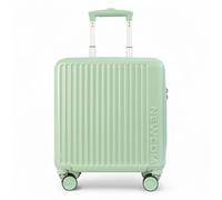 Infinity Leather Hard Shell Cabin 44 x 22 x 38 cm TSA Secure Luggage Suitcase Suitable for Easyjet, Ryanair in Green Infinity Leather Green Cabin