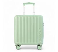 Infinity Leather Hard Shell Cabin 44 X 22 X 38 Cm Tsa Secure Luggage Suitcase Suitable For Easyjet, Ryanair In Green Green Cabin