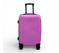 Infinity Leather Hard Shell Cabin 48 X 37 X 20 Cm Secure Luggage Suitcase - Austria In Pink Pink Cabin