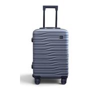 Infinity Leather Hard Shell Cabin 56 X 36 X 23 Cm Secure Luggage Suitcase - Voyage In Dark Grey Dark Grey