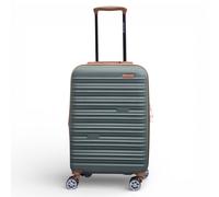Infinity Leather Hard Shell Cabin Abs Suitcase Luggage For Easyjet, Ryanair - Adrie In Green Green Cabin
