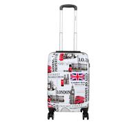 Infinity Leather Hard Shell Printed Cabin 36 X 48 X 20 Cm Suitcase Luggage Suitable For Easyjet, Ryanair Multi One Size