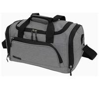 Infinity Leather Holdall Carry On 40X 20 X25Cm Under-Seat Travel Duffel Bag For Ryanair, Easy Jet In Grey Grey One Size