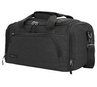 Infinity Leather Holdall Carry On 40X 20 X25Cm Under-Seat Travel Duffel Bag For Ryanair, Easy Jet In Black Black One Size