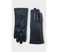 Infinity Leather Women’s Italian Leather Studded Driving Gloves - Premium Soft Leather, Warm Wool Lining, Touchscreen Compatible, Water-Resistant, Metal Stud Design