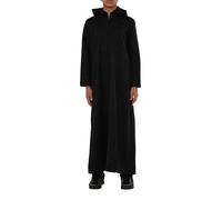 Infinity Leather Kids Boys Black Hooded Moroccan Djellaba Jubba Robe Tassel Zipped Ramadan Eid Thobe