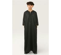 Infinity Leather Kids Boys Moroccan Thobe Robe Djellaba Gandoura Eid Jubba- K-GG008 - Black - 48