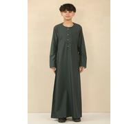 Infinity Leather Kid's Boys Omani Eid Thobe Saudi Emirati Jubba Robe - Green - 50