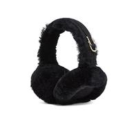 Infinity Leather Ladies Black Full Sheepskin Ear Muffs - Cozy and Warm Ear Warmers