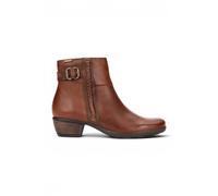 Infinity Leather Leather Heel Ankle Boots - Pikolinos Utiel In Brown Brown