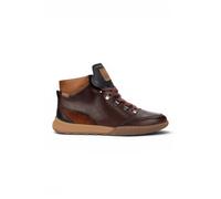 Infinity Leather Leather Lace Up Sneakers Trainer Shoes - Pikolinos Viana In Dark Brown Dark Brown