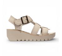 Infinity Leather Leather Wedge Platform Summer Sandals - Yudd236Fly In Off White Off White 5