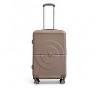 Infinity Leather Medium Suitcase 24" Lightweight ABS 4 Wheels Spinner 3-Digit Combination Lock Hard Shell Luggage for 15 to 20kg