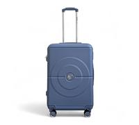 Infinity Leather Medium Suitcase 24" Lightweight ABS 4 Wheels Spinner 3-Digit Combination Lock Hard Shell Luggage for 15 to 20kg