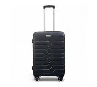 Infinity Leather Medium Suitcase 24" Lightweight PP 4 Wheels Spinner 3-Digit Combination Lock Hard Shell Luggage for 15 to 20kg