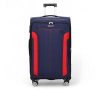 Infinity Leather Medium Suitcase 24" Super Lightweight Expandable Luggage 20% 4 Wheels Spinner 3-Digit Combination Lock Soft Shell Luggage for 15 to 20kg
