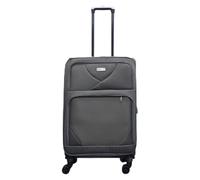 Infinity Leather Medium Suitcase 24" Super Lightweight Expandable Luggage 20% 4 Wheels Spinner 3-Digit Combination Lock Soft Shell Luggage for 15 to 20kg