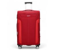 Infinity Leather Medium Suitcase 24" Super Lightweight Expandable Luggage 20% 4 Wheels Spinner 3-Digit Combination Lock Soft Shell Luggage for 15 to 20kg