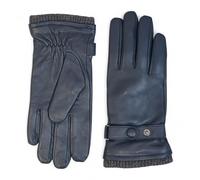 Infinity Leather Men’s Italian Leather Driving Gloves - Soft Premium Leather, Warm Wool Lining, Touchscreen Compatible, Water-Resistant - Winter Motorcycle & Casual Gloves