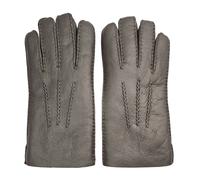 Infinity Leather Men’s Sheepskin Suede Leather Wool Lining Gloves - Brown - Medium
