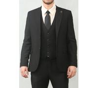 Infinity Leather Men's 3 Piece Formal Classic Prom Suit Workwear in Black | Size: 40R Infinity Leather Black 40R