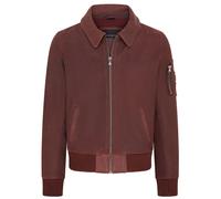 Infinity Leather Men's A2 Cowhide Leather Bomber Jacket-Eura in Burgundy | Size: 3XL Infinity Leather Burgundy 3XL