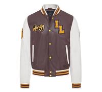 Infinity Leather Men's Baseball Leather Letterman Bomber Jacket - Frankfurt in Burgundy | Size: 5XL Infinity Leather Burgundy 5XL