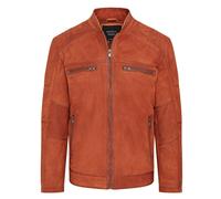Infinity Leather Mens Buff Leather Cafe Racer Biker Jacket - Jinan - Tan - UK XS | EU 44 | US 34