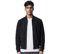 Infinity Leather Men's Goat Suede MA-1 Bomber Jacket-Antalya in Black | Size: XS Infinity Leather Black XS
