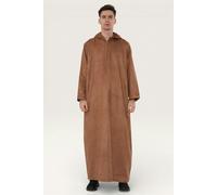 Infinity Leather Men's Hooded Eid Moroccan Jubba Robe Ramadan Eid Thobe - HM12 - Camel - 54