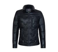 Infinity Leather Men's Leather Quilted Biker Jacket - Guayaquil in Black | Size: XS Infinity Leather Black XS