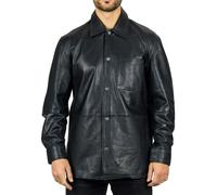 Infinity Leather Men's Leather Shirt Western Trucker Jacket - Large