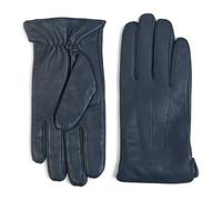 Infinity Leather Men's Leather Wool Lined Elastic Wrist Gloves - Navy - 2XL