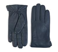 Infinity Leather Men's Leather Wool Lined Elastic Wrist Gloves - Navy - X-Large