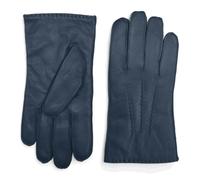 Infinity Leather Men's Leather Wool Lined Gloves - Navy - X-Large