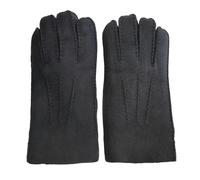 Infinity Leather Mens Black Luxury Sheepskin Suede Leather Gloves