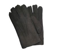 Infinity Leather Mens Black Luxury Sheepskin Suede Leather Gloves