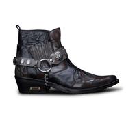 Infinity Leather Men's Mens Brown Snakeskin Winklepicker Cowboy Leather Ankle Boots | Size: 10 Infinity Leather Brown 10