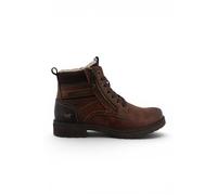 Infinity Leather Men's Mustang Faux Leather Winter Lace-Up Ankle Boots - M0081002 in Brown | Size: 9 Infinity Leather Brown 9