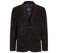 Infinity Leather Men's Slim Goat Suede Italian Blazer Jacket-Somero in Black | Size: XL Infinity Leather Black XL