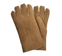Infinity Leather Mens Tan Luxury Sheepskin Suede Leather Gloves