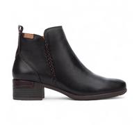 Infinity Leather Pikolinos Leather Ankle Bootie Zip Heel Boots - Malaga In Black Black 5