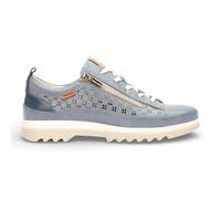 Infinity Leather Pikolinos Leather Lace Up Zipped Trainer Sneaker Shoes - Vigo In Blue Blue 6