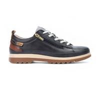 Infinity Leather Pikolinos Leather Laces & Zipper Trainers - Vigo In Blue Blue 4