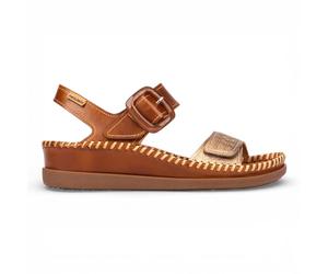 Infinity Leather Pikolinos Leather Lightweight Summer Wedge Sandals - Cadaques In Brown Brown