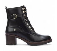 Infinity Leather Pikolinos Leather Mid-Heel Combat Ankle Boots - Llanes In Black Black 4